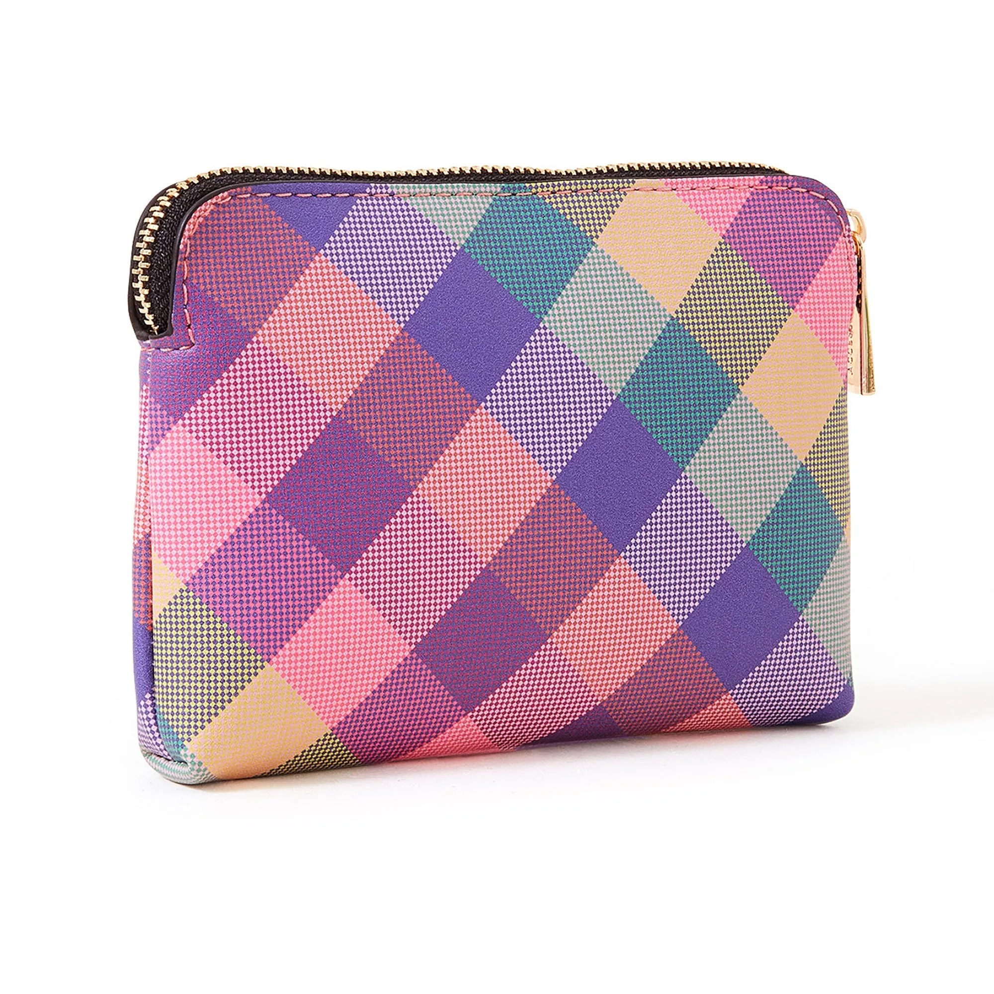 Accessorize London Women's Multi
-Check Print Coin Purse