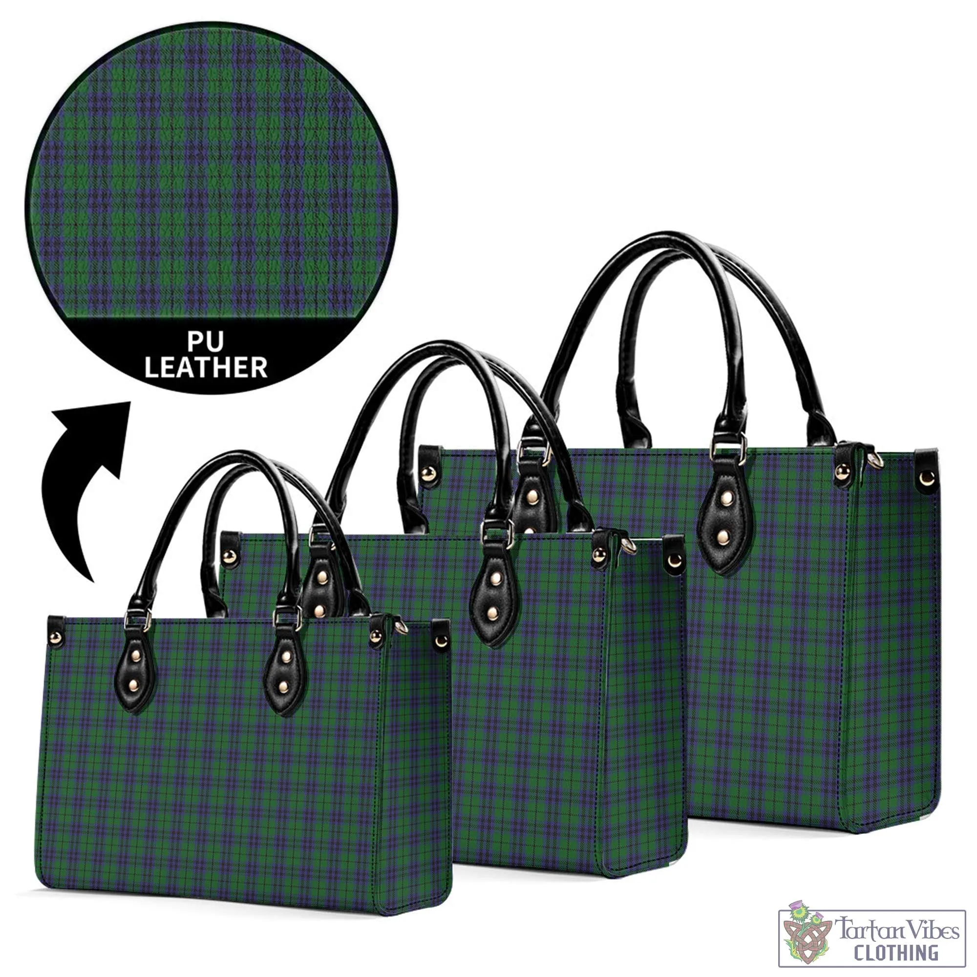 Austin Tartan Luxury Leather Handbags