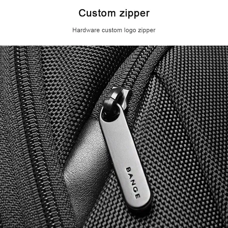 BANGE Fashion Casual Lightweight Oxford Cloth Shoulders Bag Waterproof Outdoor Travel Men Backpack(Blue)