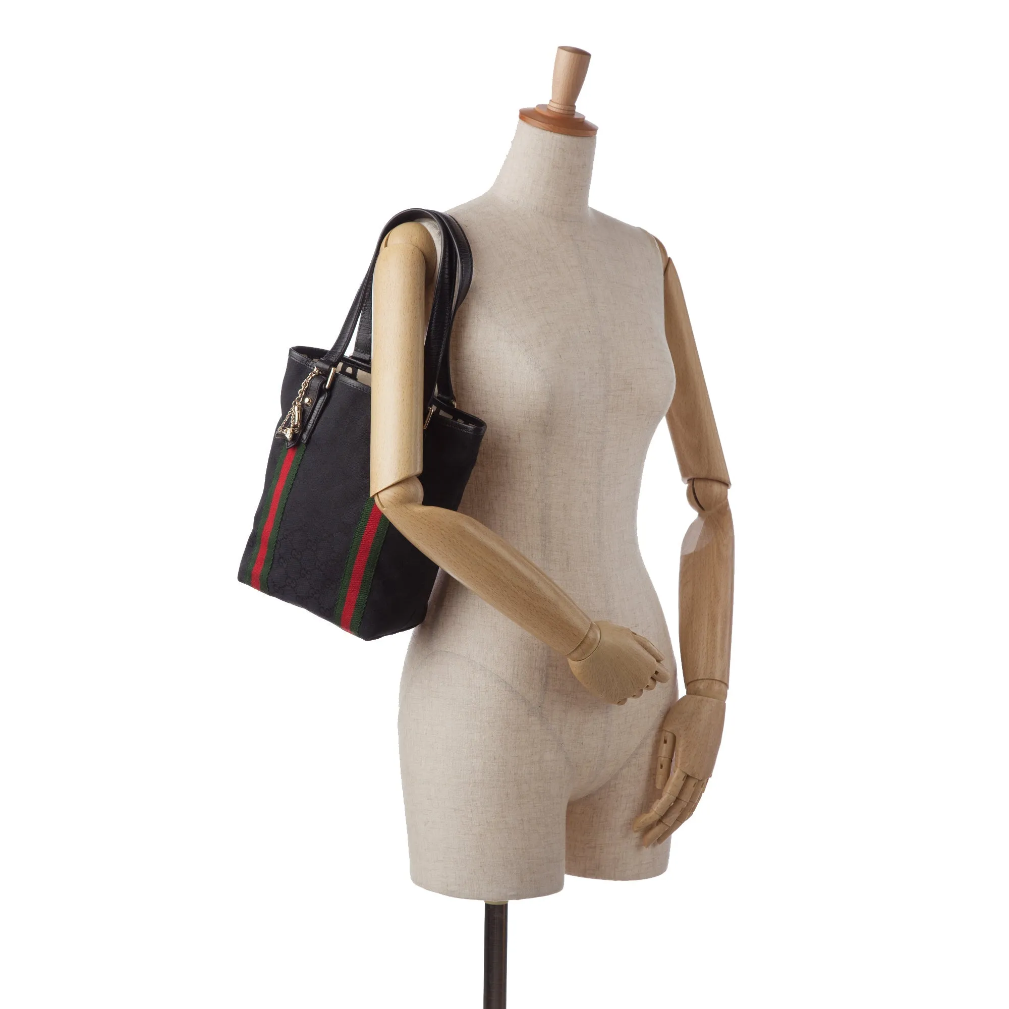Black Gucci GG Canvas Jolicoeur Tote Bag