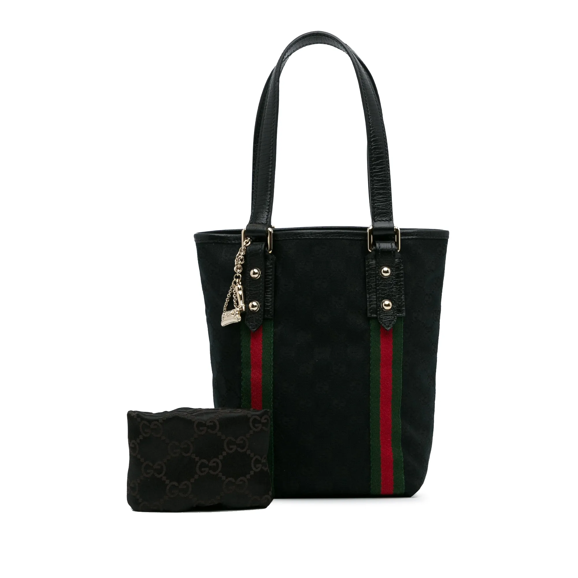 Black Gucci GG Canvas Jolicoeur Tote Bag