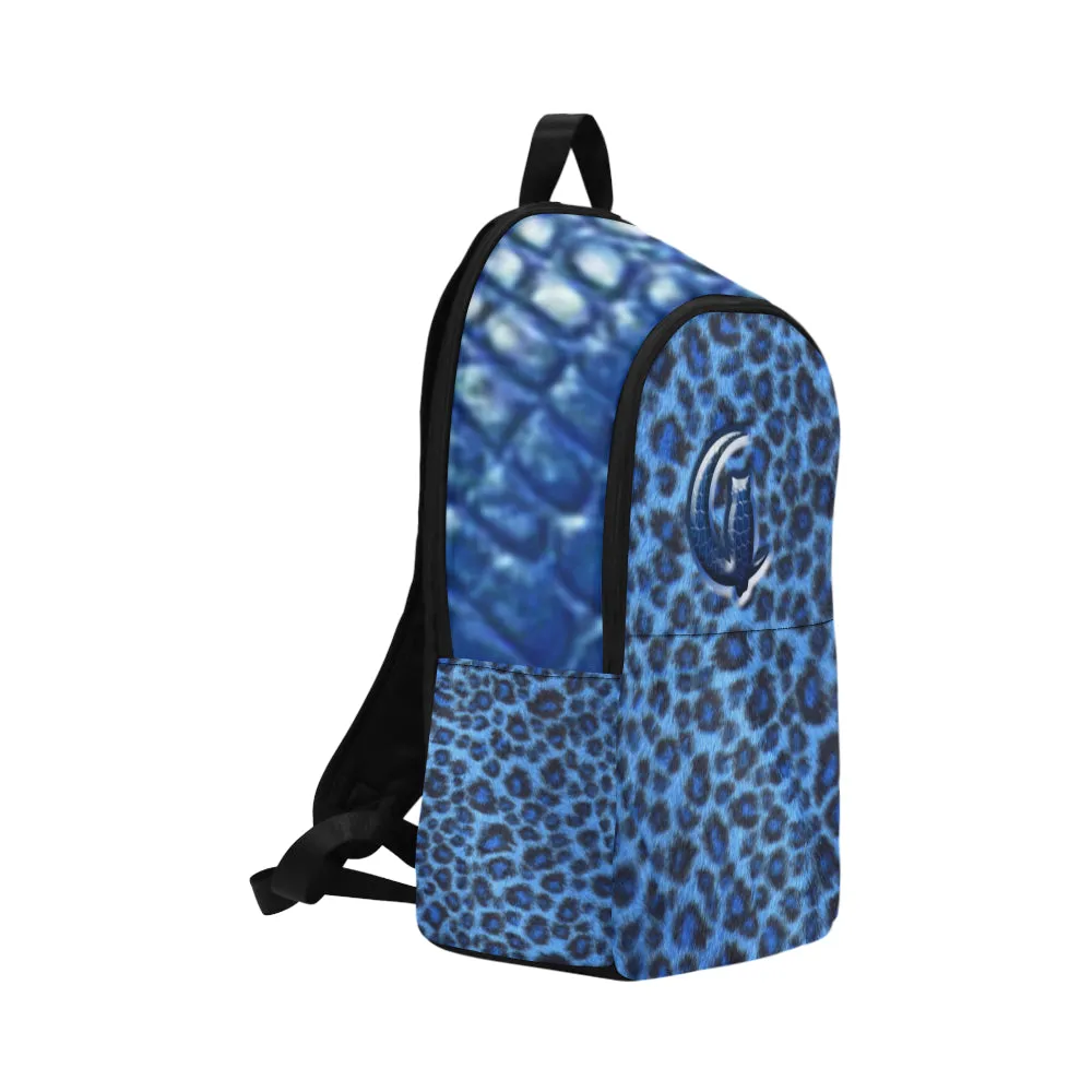 BLUE TIGER CROCO SKIN Backpack