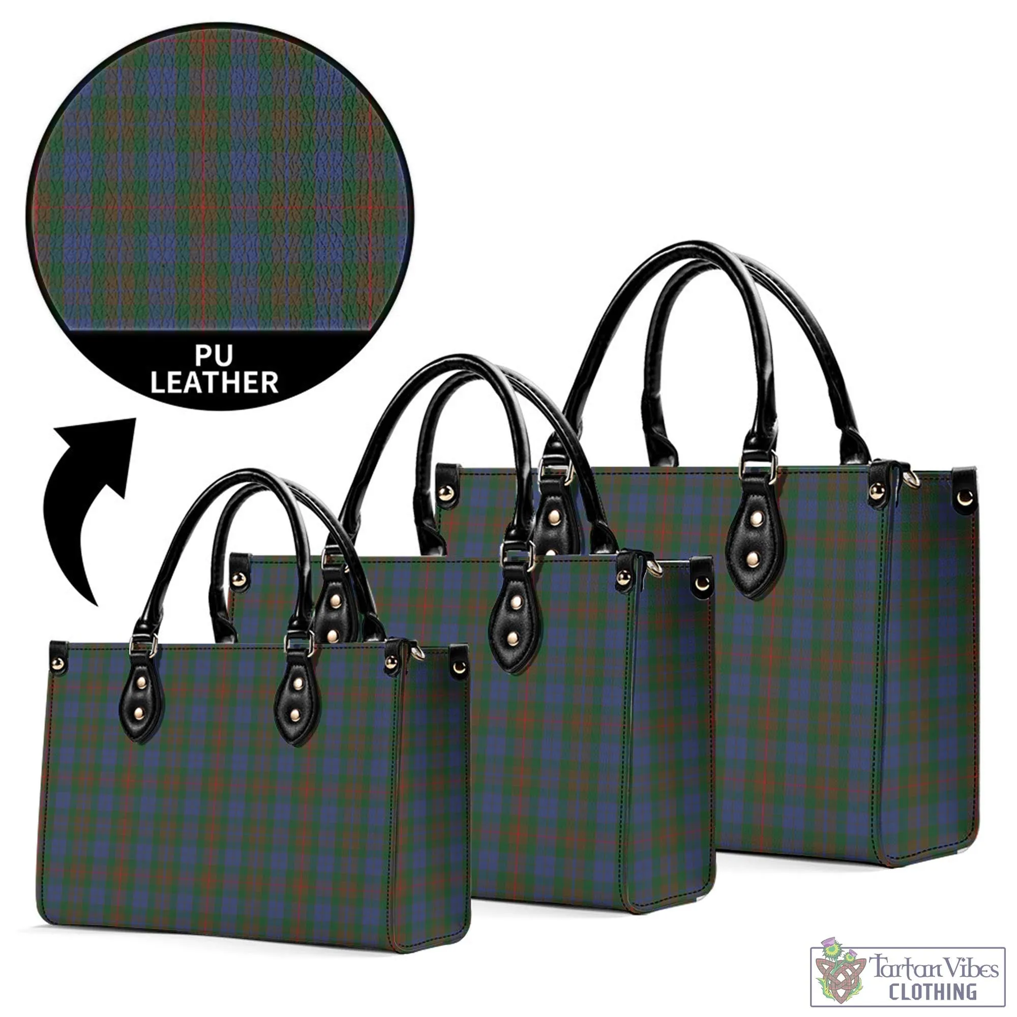 Buchanan Hunting Tartan Luxury Leather Handbags