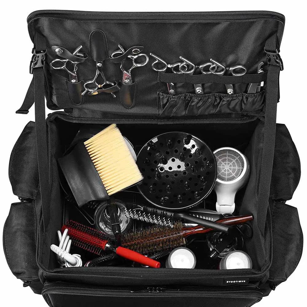 Byootique Portable HairStylist Travel Case with Wheels