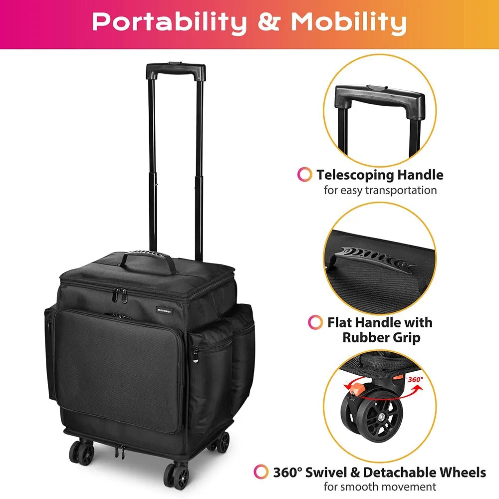 Byootique Portable HairStylist Travel Case with Wheels