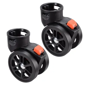 Byootique Replaced Lockable 360 Swivel Caster Makeup Case 2pcs Set