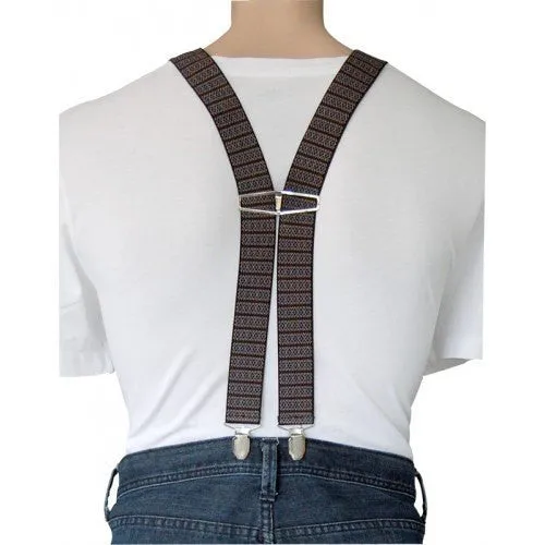 CURTIS - Mens Blue & Orange Fashion Braces