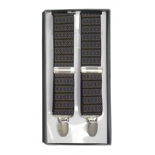 CURTIS - Mens Blue & Orange Fashion Braces