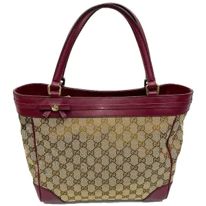Gucci GG Mayfair Tote Beige/Cherry