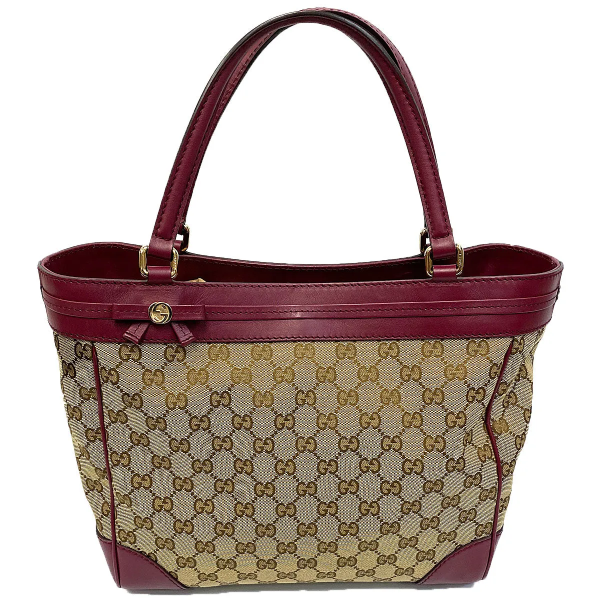 Gucci GG Mayfair Tote Beige/Cherry