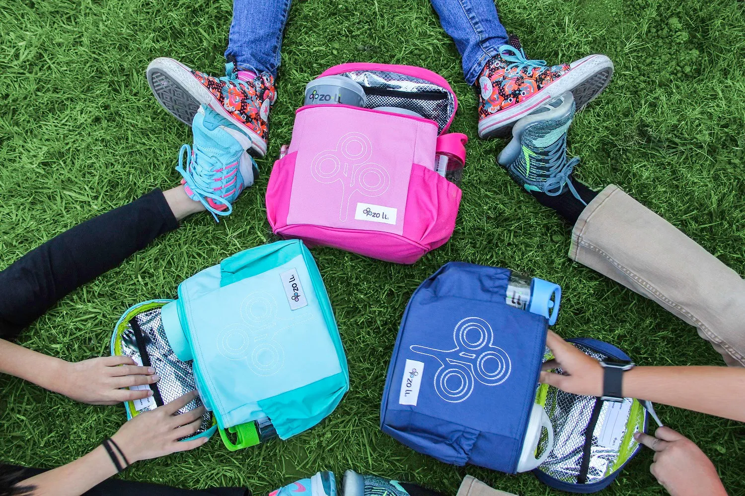 NOM NOM Insulated Lunch Bag-Mint
