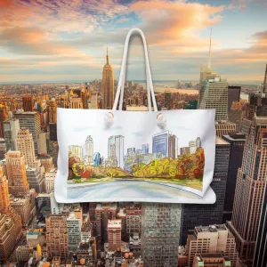 NY Painting Beach Bag