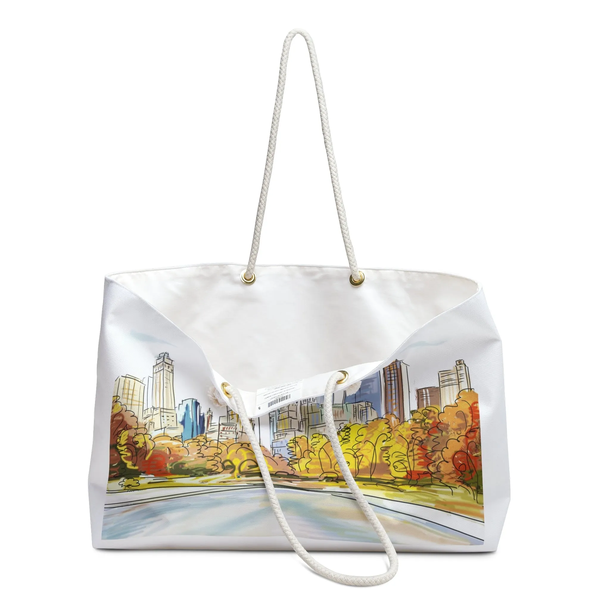 NY Painting Beach Bag