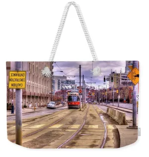 Streetcar And Sign - Weekender Tote Bag