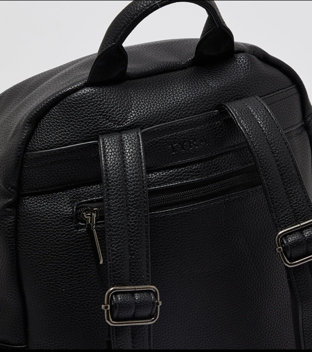 Textured Zipper Backpack